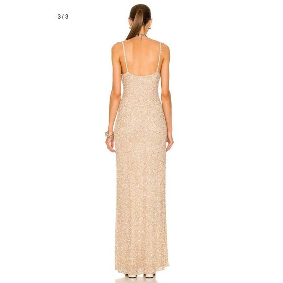 retrofete Valencia Dress Sea Shell Beige Embellished - Picture 6 of 6